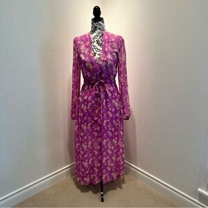 byTiMo Fuschia & Pink Floral Maxi Dress